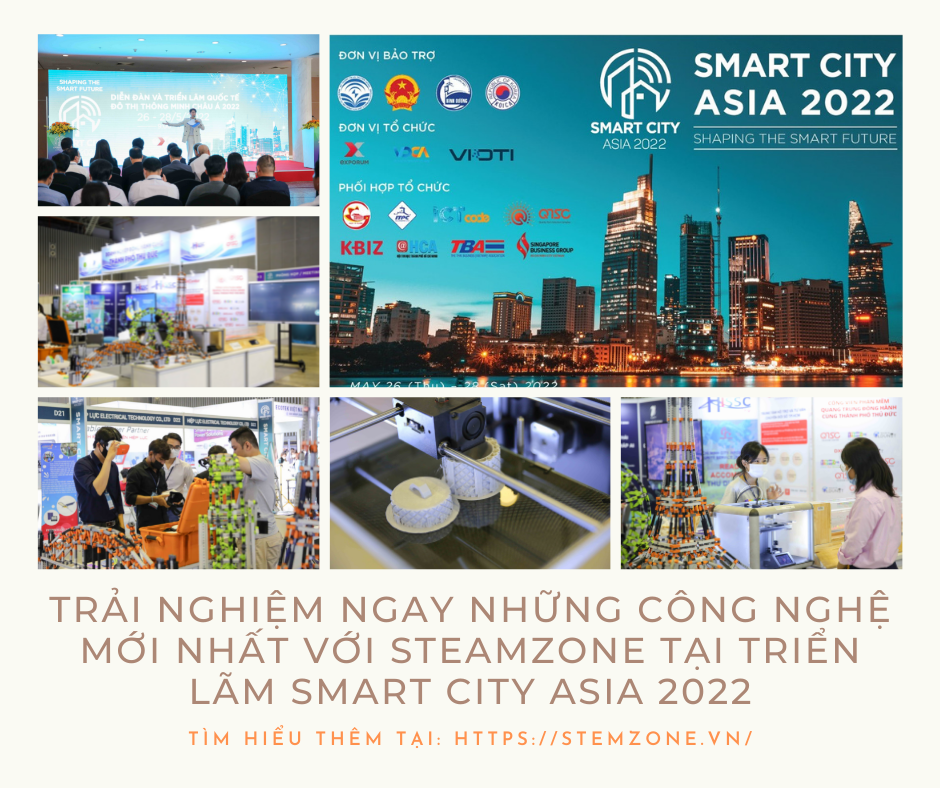 Trai nghiem STEAMZone tai trien lam Smart City Asia 2022